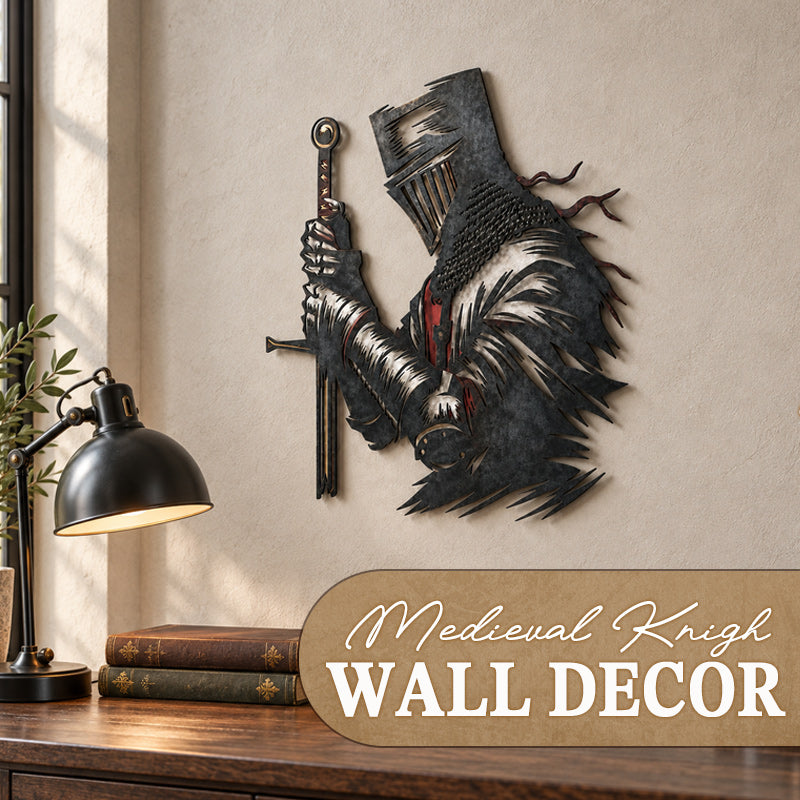 KnightWall – Décoration Murale Chevalier Médiéval & Épée