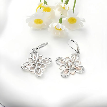 WitchKnot – Boucles d'Oreilles Nœud de Sorcière Argent S925 & Or Rose