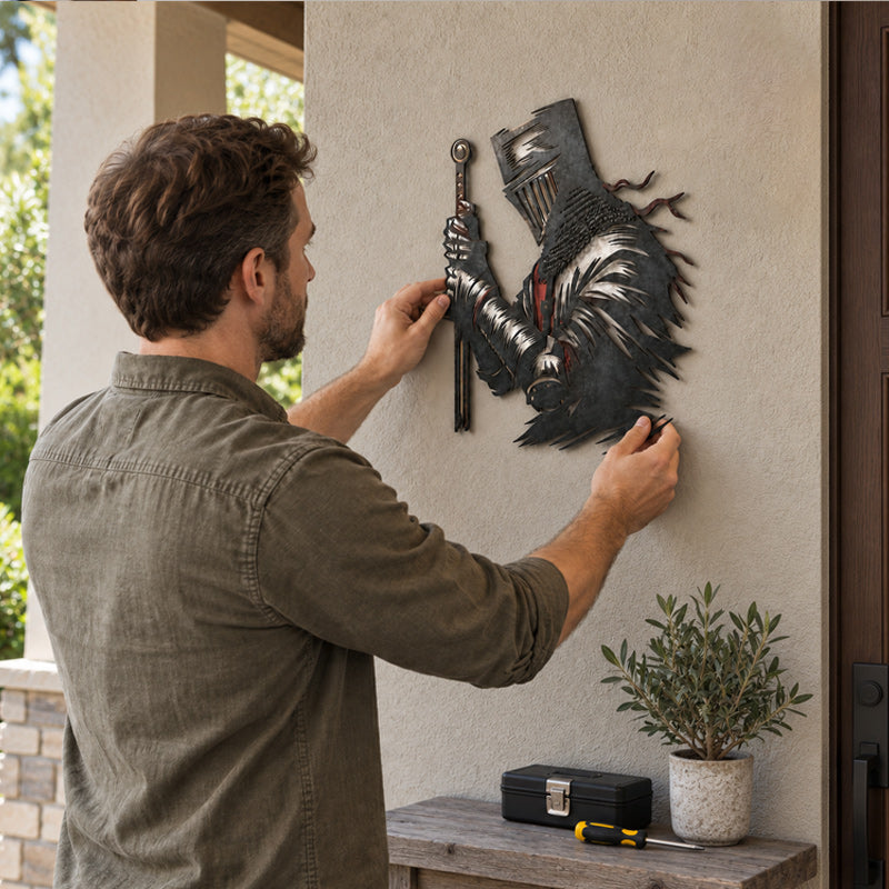 KnightWall – Décoration Murale Chevalier Médiéval & Épée