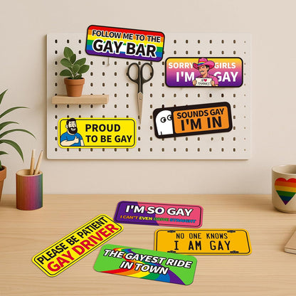 MagSign – Lot de 8 Plaques Magnétiques Repositionnables pour Véhicule