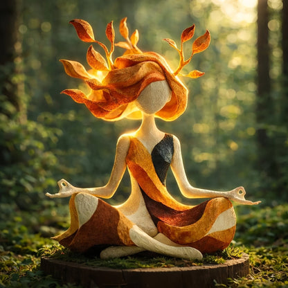 GaiaStatue – Sculpture Déesse de la Nature en Argile Biosourcée
