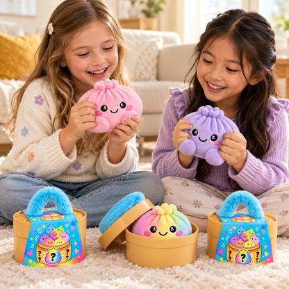 BaoPlush – Peluche Anti-Stress Brioche Vapeur Kawaii