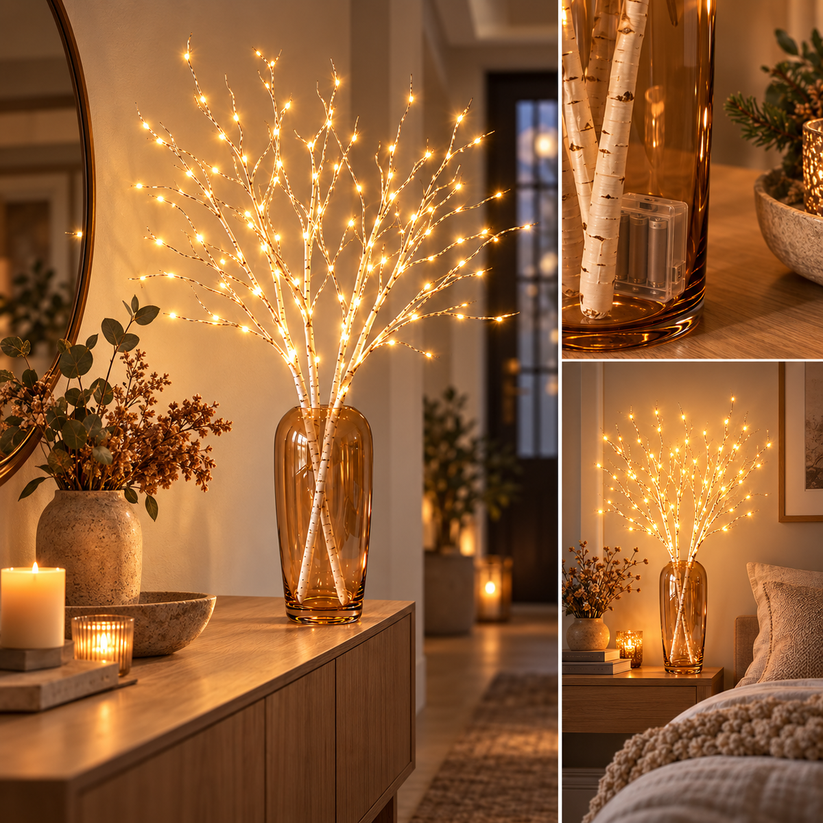 LumiBranch – Branches Lumineuses LED Sans Fil avec Minuteur