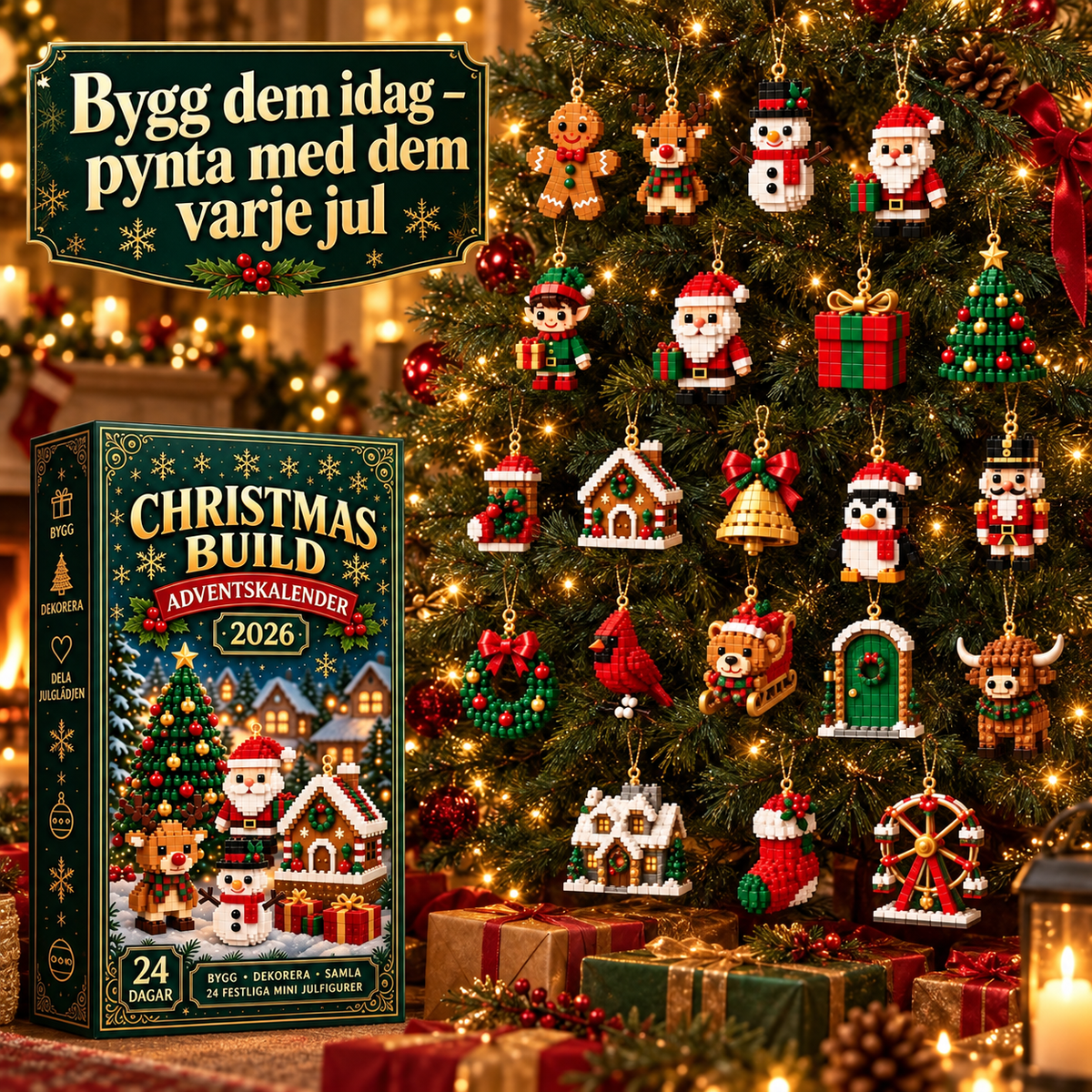 XmasBlocks – Calendrier de l'Avent 24 Figurines à Construire
