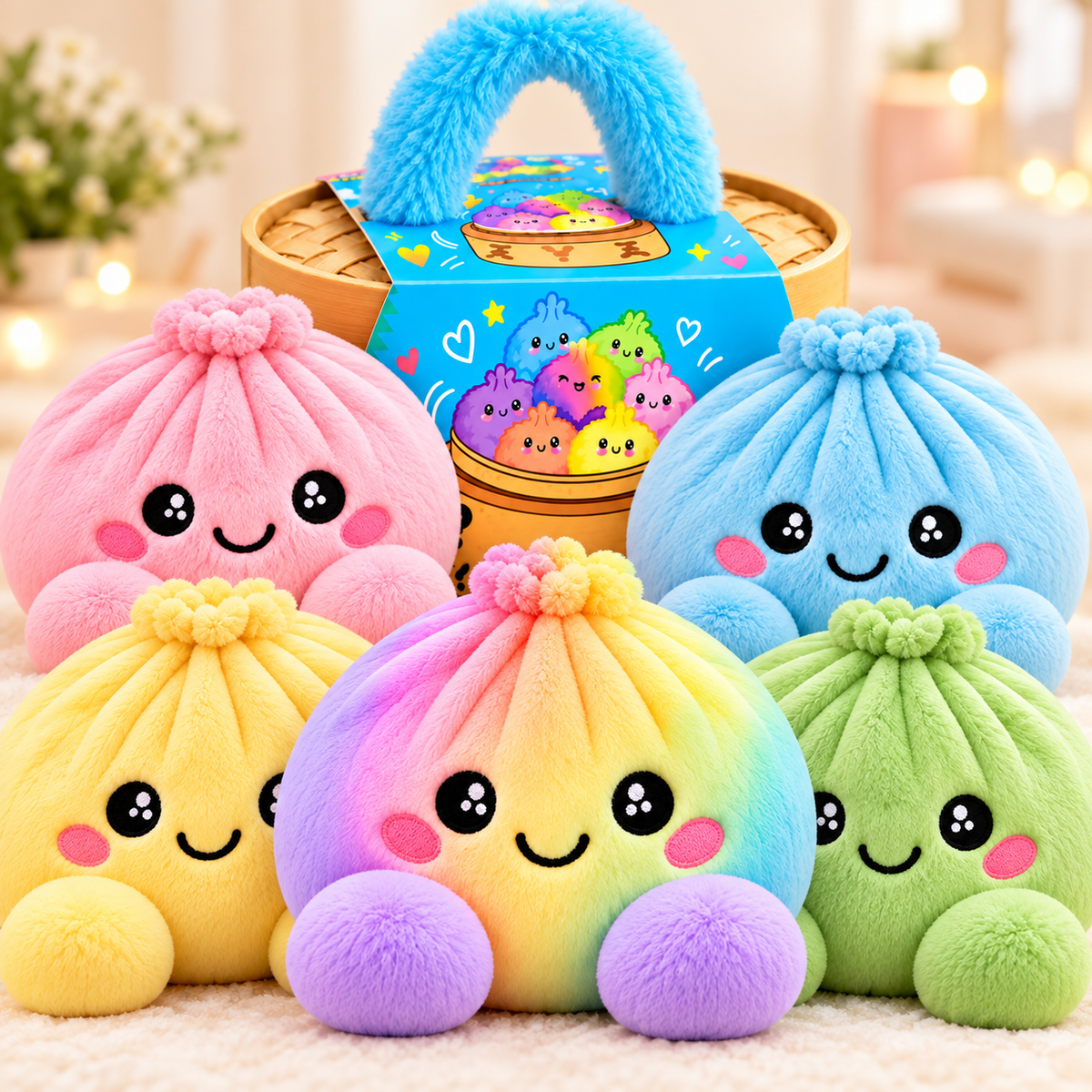 BaoPlush – Peluche Anti-Stress Brioche Vapeur Kawaii
