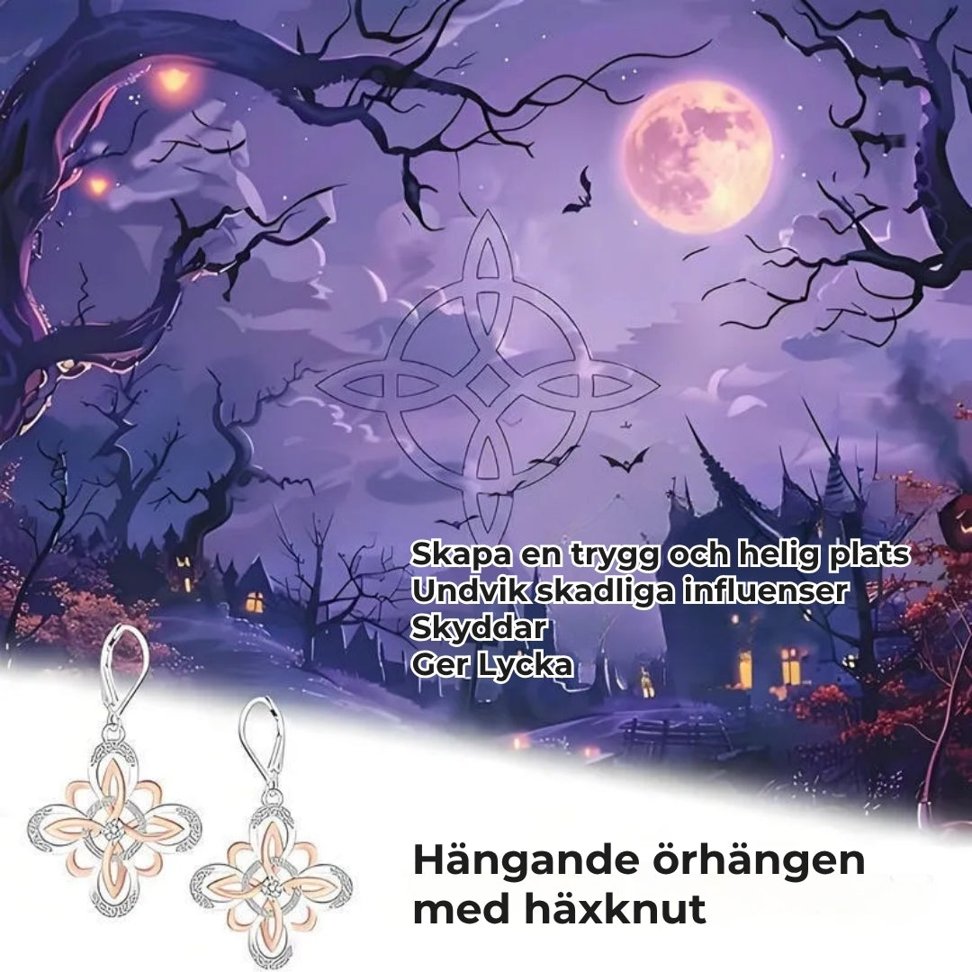 WitchKnot – Boucles d'Oreilles Nœud de Sorcière Argent S925 & Or Rose