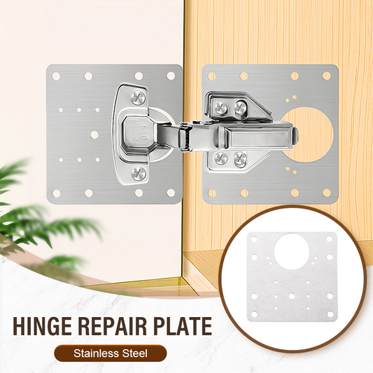 HingeFix – Plaques de Réparation Charnière Placard en Inox