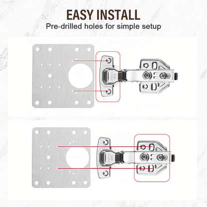 HingeFix – Plaques de Réparation Charnière Placard en Inox