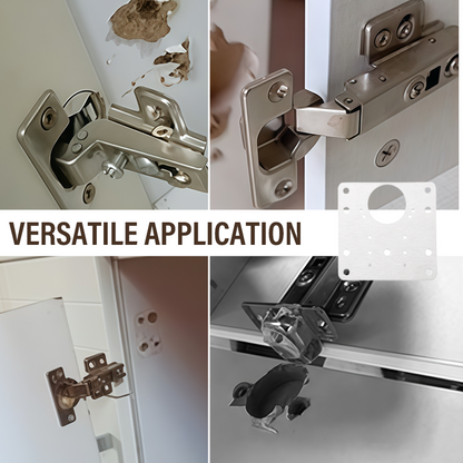 HingeFix – Plaques de Réparation Charnière Placard en Inox