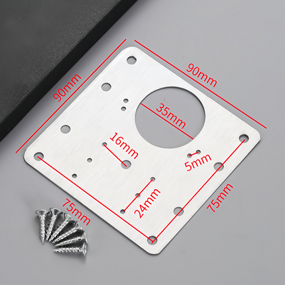 HingeFix – Plaques de Réparation Charnière Placard en Inox