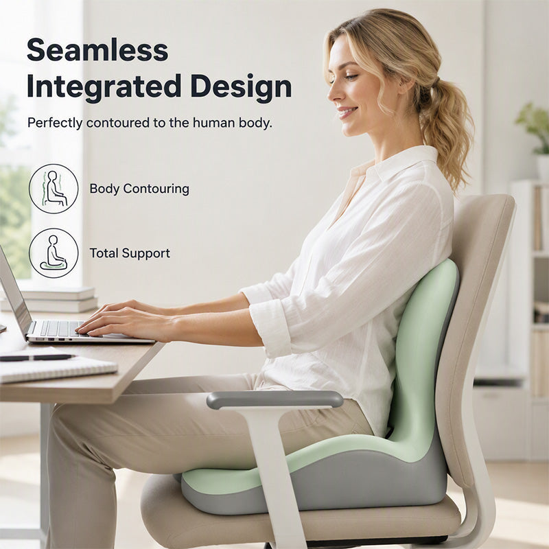ErgoBack – Coussin d'Assise Ergonomique et Soutien Lombaire