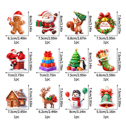 MagicGlow – Autocollants de Noël à LED pour fenêtres et murs